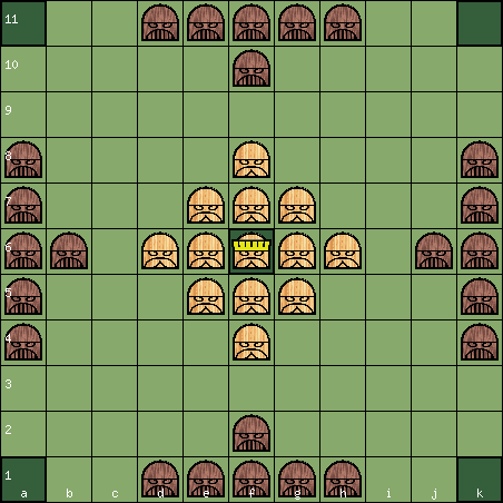 Copenhagen Hnefatafl 11x11 board