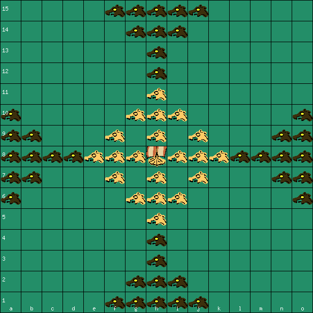 Sea Battle tafl 15x15 board