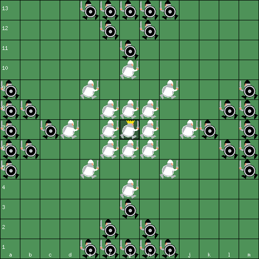 Historical Hnefatafl 13x13 board