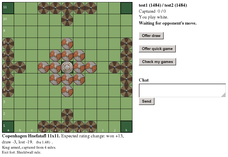 Ludopedia, Fórum, O Cerco ao Rei - HNEFATAFL